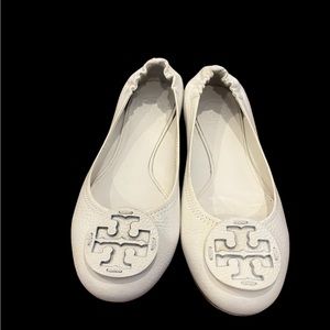 Tory Burch Reva Flats White 9